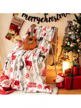 Double Sided Holiday Flannel Blanket